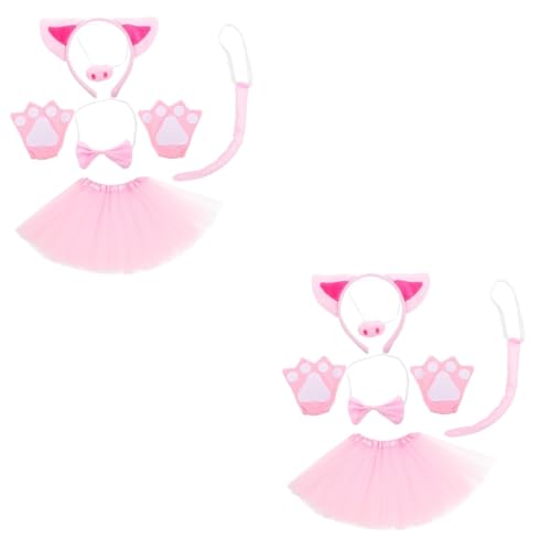 MAGICLULU 2 Sätze Schweinekostüm-Set Rave-Maske aufblasbares Kostüm für Erwachsene Outfit Bausatz Hühnerkostüm Cosplay -Kostüm -Tier-Stirnband -Cosplay-Stütze Gittergewebe Rosa MAGICLULU 2 Sätze Schweinekostüm-Set Rave-Maske aufblasbares Kostüm für Erwachsene Outfit Bausatz Hühnerkostüm Cosplay -Kostüm -Tier-Stirnband -Cosplay-Stütze Gittergewebe Rosa von MAGICLULU