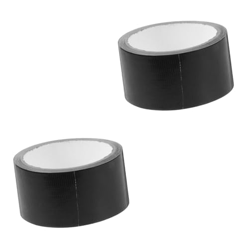 MAGICLULU 2 Sätze Starkes Band Klebeband Selbstklebend Schwerlast Teppichband Für Teppich Zu Teppich Teppichband Einseitig Teppichklebeband Für Hartholzböden Mullfaser Schwarz 2 Rollen * 2 von MAGICLULU