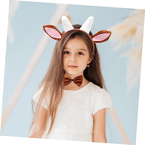 MAGICLULU 2 Sätze Tierkostüm Set Ziegenhörner Haarband mit und Fliege Leichtes Tragbares Cosplay Zubehör für Party Festival Geburtstag Niedlicher Kopfschmuck für Damen MAGICLULU 2 Sätze Tierkostüm Set Ziegenhörner Haarband mit und Fliege Leichtes Tragbares Cosplay Zubehör für Party Festival Geburtstag Niedlicher Kopfschmuck für Damen von MAGICLULU