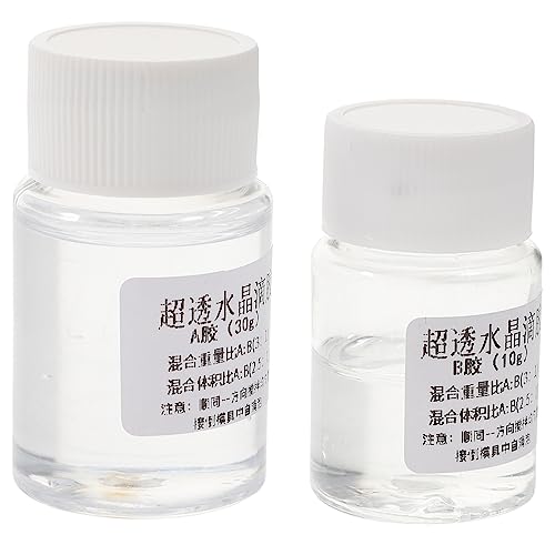 MAGICLULU 2 Sätze Wasserdichtes Transparentes Epoxidharz für DIY Schmuck Bastelarbeiten Uv Hohe Einfache Anwendung von MAGICLULU