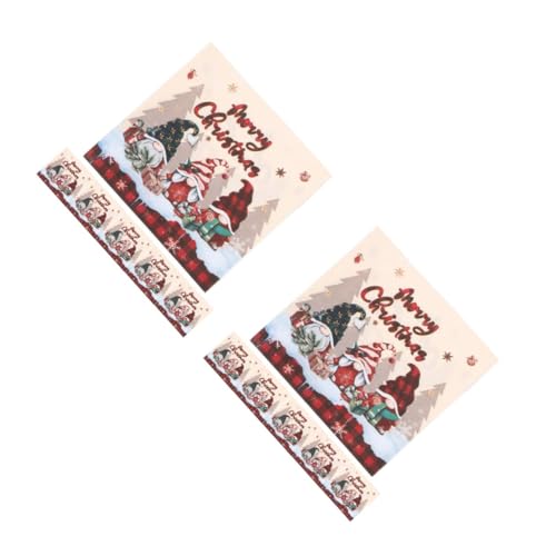MAGICLULU 2 Sätze Zwergkarierte Serviette Servietten Für Weihnachten Cartoon-muster-servietten Servietten Für Küchenrestaurants Fröhliche Weihnachtsservietten Papier 20 Stück * 2 MAGICLULU 2 Sätze Zwergkarierte Serviette Servietten Für Weihnachten Cartoon-muster-servietten Servietten Für Küchenrestaurants Fröhliche Weihnachtsservietten Papier 20 Stück * 2 von MAGICLULU
