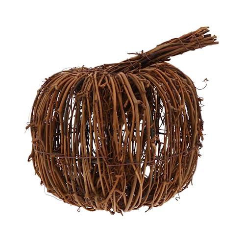 MAGICLULU 2 Stck Künstlicher Rattan Kürbis Herbstdeko Halloween Tischdekoration Handgefertigtes Festival Ornament für Wohnzimmer und Party MAGICLULU 2 Stck Künstlicher Rattan Kürbis Herbstdeko Halloween Tischdekoration Handgefertigtes Festival Ornament für Wohnzimmer und Party von MAGICLULU