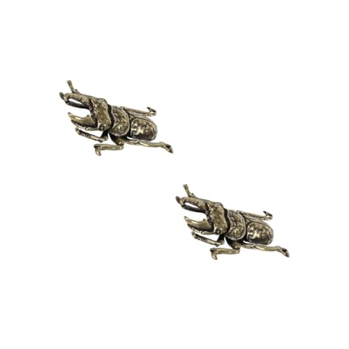 MAGICLULU 2 Stck. Schmuck Simulationskäfer dekorative Messingwaren Simulation Simulation Schmuck -Simulationsmodell dekoratives Käfermodell -Modell- Golden MAGICLULU 2 Stck. Schmuck Simulationskäfer dekorative Messingwaren Simulation Simulation Schmuck -Simulationsmodell dekoratives Käfermodell -Modell- Golden von MAGICLULU