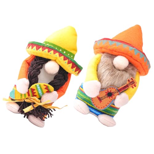 MAGICLULU 2 Stück 1 Satz Mexikanische Strohhutpuppe Foto-Requisiten Hawaii-partypuppen Festliches Puppenspielzeug Partyzubehör Hawaii-partyschmuck Stoff Yellow MAGICLULU 2 Stück 1 Satz Mexikanische Strohhutpuppe Foto-Requisiten Hawaii-partypuppen Festliches Puppenspielzeug Partyzubehör Hawaii-partyschmuck Stoff Yellow von MAGICLULU