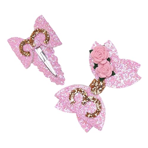 MAGICLULU 2 Stück Birthday Haarschleifen Teilig Glitzer Schleifen Haarspangen mit Schmetterling Blumen für Mädchen Party Haarschmuck Sicher Elastisch für Geburtstagsfeier Bühne MAGICLULU 2 Stück Birthday Haarschleifen Teilig Glitzer Schleifen Haarspangen mit Schmetterling Blumen für Mädchen Party Haarschmuck Sicher Elastisch für Geburtstagsfeier Bühne von MAGICLULU