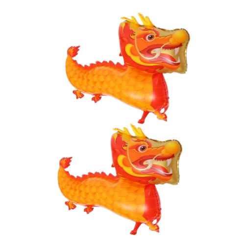 MAGICLULU 2 Stück Chinesische Neujahrs Luftballons Drachenballons für Frühlingsfest Dekoration Kindergeburtstag Party Accessoires Lustige Ballons für Festliche Anlässe von MAGICLULU