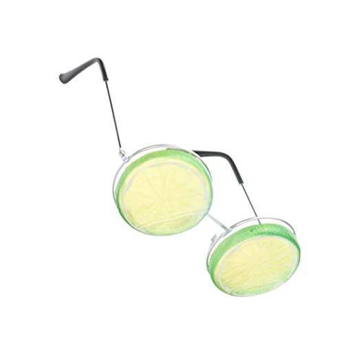 MAGICLULU 2 Stück Cosplay-Party-Brille strandgläser party sachen Strandzubehör party glasses strand zubehör Hochzeit Festival Partybrille UV schnapsgläser lustige Brille Zitronengläser Green von MAGICLULU