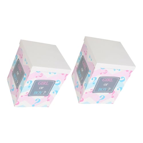 MAGICLULU 2 Stück Geschlechtsenthüllungs Ballonbox für Babyparty Deko Faltbare Papierboxen mit Boy Girl Aufschrift für Gender Reveal Feiern und Geburtstagsfeiern MAGICLULU 2 Stück Geschlechtsenthüllungs Ballonbox für Babyparty Deko Faltbare Papierboxen mit Boy Girl Aufschrift für Gender Reveal Feiern und Geburtstagsfeiern von MAGICLULU