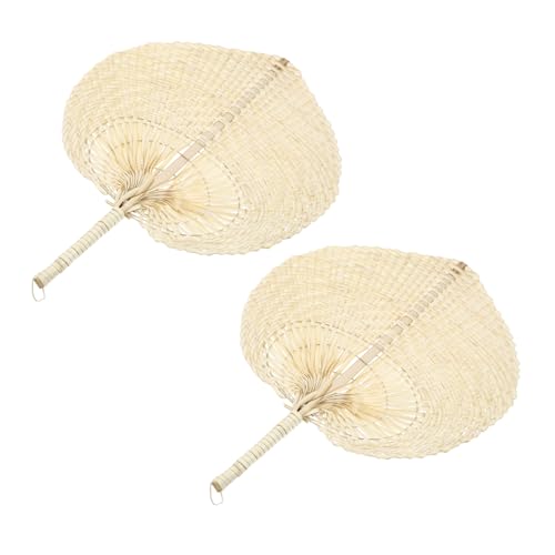 MAGICLULU 2 Stück Handfächer aus Handgefertigte Sommerfächer für Wanddekoration Fotografie und Hochzeiten Asiatische Palmenfächer für Partys und Veranstaltungen MAGICLULU 2 Stück Handfächer aus Handgefertigte Sommerfächer für Wanddekoration Fotografie und Hochzeiten Asiatische Palmenfächer für Partys und Veranstaltungen von MAGICLULU