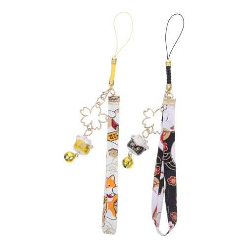 MAGICLULU 2 Stück Handyanhänger Medaillon Lanyards Schlüsselband Für Den Deckel Der Brieftasche Schlüsselbund Geldbörse Charms Begrüßungskatze Hängende Ornamente Handy Lanyard Chinesischer MAGICLULU 2 Stück Handyanhänger Medaillon Lanyards Schlüsselband Für Den Deckel Der Brieftasche Schlüsselbund Geldbörse Charms Begrüßungskatze Hängende Ornamente Handy Lanyard Chinesischer von MAGICLULU