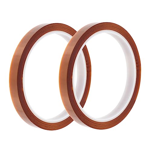 MAGICLULU 2 Stück Hitzebeständiges Klebeband Hochtemperatur Isolierband für Elektronik Wärmeübertragung für Soldering DIY und Motorwicklungen von MAGICLULU