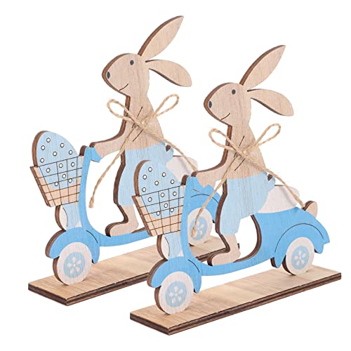 MAGICLULU 2 Stück Kaninchen - Karotten - Ornament hasenfiguren Ostern mitgebsel holzfiguren Menschen Ostergeschenk Easter Zwerge Tischschild aus Holz Tischschild Osterhase hölzern Sky - Blue MAGICLULU 2 Stück Kaninchen - Karotten - Ornament hasenfiguren Ostern mitgebsel holzfiguren Menschen Ostergeschenk Easter Zwerge Tischschild aus Holz Tischschild Osterhase hölzern Sky - Blue von MAGICLULU