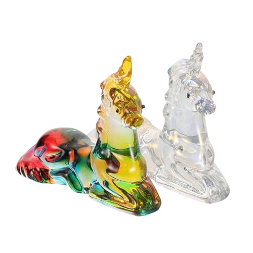 MAGICLULU 2 Stück Kristallklares Einhorn Kleine Robuste Tischfigur aus Hochwertigem Kristall Desktop Accessoire für Schreibtisch Regal Platzsparende Stilvolle Raumgestaltung MAGICLULU 2 Stück Kristallklares Einhorn Kleine Robuste Tischfigur aus Hochwertigem Kristall Desktop Accessoire für Schreibtisch Regal Platzsparende Stilvolle Raumgestaltung von MAGICLULU