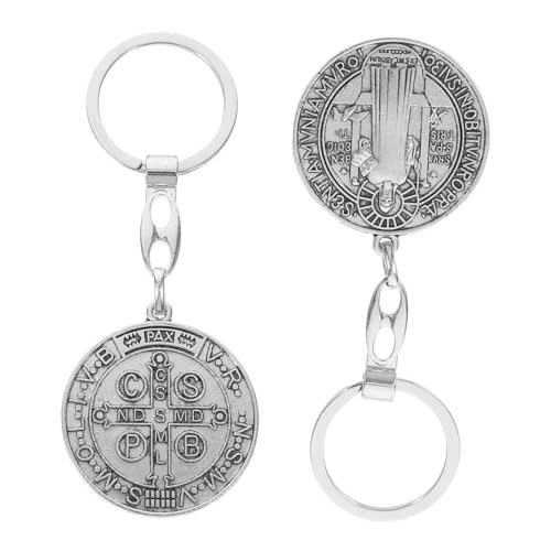 MAGICLULU 2 Stück Metallschmuck schlüsselanhänger einzigartige schlüsselbund anhänger schlüsselanhanger Schlüsselring Ästhetischer Schlüsselbund Zinklegierung Silver von MAGICLULU