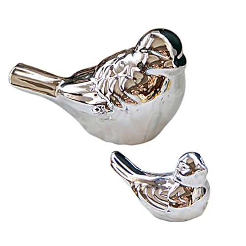 MAGICLULU 2 Stück Nordisches Vogel Ornament Teiliges Desktop Deko für Wohn und Büroschreibtische Stilvolle Tischdekoration im Kreativen Vogeldesign für Ästhetisches Zuhause von MAGICLULU