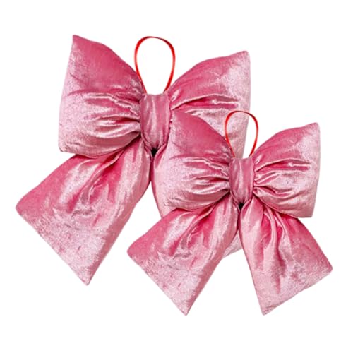 MAGICLULU 2 Stück Pinker Schleifenhängedekorationen Dekorative Schleifen für Weihnachten Hochzeiten Partys und Wohnräume Einzigartige Kunstwerke für Unvergessliche Anlässe von MAGICLULU