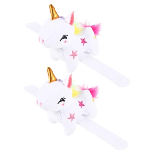 MAGICLULU 2 Stück Pop-Kreis-Armband Tiere für Plüsch ausgestopft einhorn einhorn Einhorn-Geburtstagsdekoration Animal-Slap-Armbänder PP Baumwolle Weiß MAGICLULU 2 Stück Pop-Kreis-Armband Tiere für Plüsch ausgestopft einhorn einhorn Einhorn-Geburtstagsdekoration Animal-Slap-Armbänder PP Baumwolle Weiß von MAGICLULU