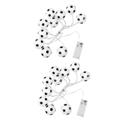MAGICLULU 2er-set Einzigartige Fußball- -lichterketten Mit 10 Leds Keine Batterie Erforderlich Für Partydekorationen von MAGICLULU