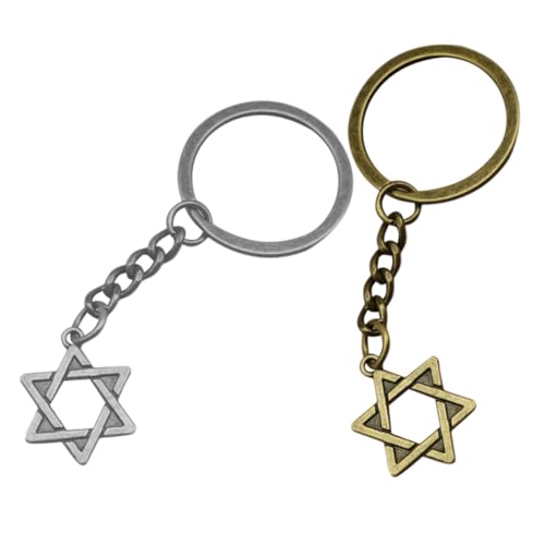 MAGICLULU 2 Stück Sechs Zackige Stern Anhänger Kreativer Schlüsselanhänger Stern Gothic-schlüsselanhänger Pentagramm Schlüsselanhänger Aluminiumlegierung MAGICLULU 2 Stück Sechs Zackige Stern Anhänger Kreativer Schlüsselanhänger Stern Gothic-schlüsselanhänger Pentagramm Schlüsselanhänger Aluminiumlegierung von MAGICLULU