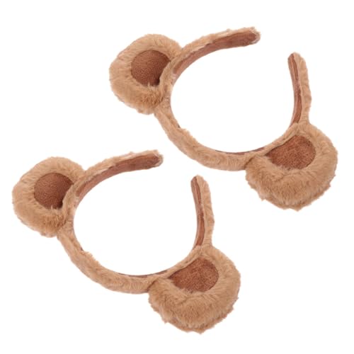 MAGICLULU 2 Stück Teiliges Bärenohren Haarband aus Weichem Material Leichtes Bequemes Stirnband für Cosplay Party und Alltag Niedliches Haarschmuck als für Valentinstag und Weihnachten von MAGICLULU