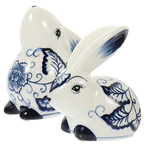 MAGICLULU 2 Stück Teiliges Keramik Hasenfiguren Filigrane Osterdekoration Langlebige Handgefertigte Tischdekoration mit Stabilem Stand für Wohn und Bürodekor MAGICLULU 2 Stück Teiliges Keramik Hasenfiguren Filigrane Osterdekoration Langlebige Handgefertigte Tischdekoration mit Stabilem Stand für Wohn und Bürodekor von MAGICLULU