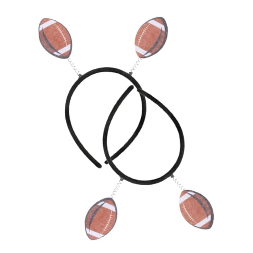 MAGICLULU 2 Stück Teiliges Sport Stirnband für Frauen Weiches Bequemes Fußball Party Accessoire Dekoratives Rugby Kopfband Unisex für Sportveranstaltungen und Fußballfeiern von MAGICLULU