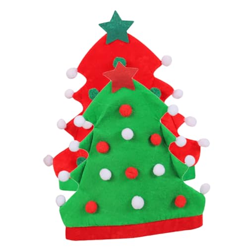 MAGICLULU 2 Stück Weihnachtsbaum Hüte Weihnachtsmützen aus Kreative Partyhüte Rot Grün Festliche Kopfbedeckung für Weihnachtsfeier und Kostüm MAGICLULU 2 Stück Weihnachtsbaum Hüte Weihnachtsmützen aus Kreative Partyhüte Rot Grün Festliche Kopfbedeckung für Weihnachtsfeier und Kostüm von MAGICLULU