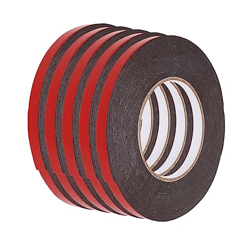 MAGICLULU 2 Stück doppelseitiges Klebeband rotes Doppel Streifen mit Kleber Schaumdichtband roter doppelseitiger Aufkleber Automobil Montage PE-Klebeband dekoratives Zierband PE-Schaum von MAGICLULU