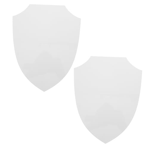 MAGICLULU 2 Stücke Wärme Wohnkultur Kleine Shields Blank Plaque Holz Weiß MAGICLULU 2 Stücke Wärme Wohnkultur Kleine Shields Blank Plaque Holz Weiß von MAGICLULU