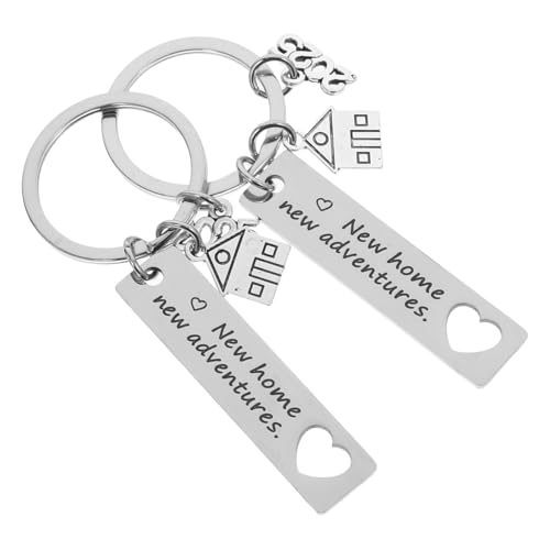 MAGICLULU Schlüsselanhänger-set Zur Einweihung Aus Edelstahl 2025 Zum Neuen Zuhause Schlüsselanhänger „new Home“ Gravur Für Hausbesitzer MAGICLULU Schlüsselanhänger-set Zur Einweihung Aus Edelstahl 2025 Zum Neuen Zuhause Schlüsselanhänger „new Home“ Gravur Für Hausbesitzer von MAGICLULU