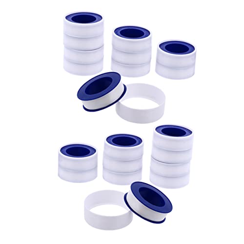 MAGICLULU 20 Rollen Rohstoffgürtel Mit Hohem Temperatur Installation Rohr Leckdichtband Wasserdichtes Band Wasserdichtes Klebeband Abdichtungsband Klempnerfadenband Klempnerband Ptfe Weiß von MAGICLULU
