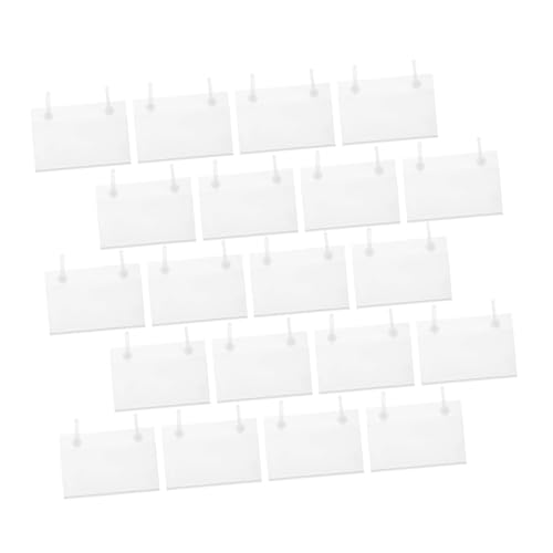 MAGICLULU 20 Stück Etikettenhalter Für Regale Regaletiketten Zum Beschriften Clip On Etiketten Für Lagerbehälter Etiketten Organizer Preisschildhalter Korbetiketten Clip On Etiketten von MAGICLULU