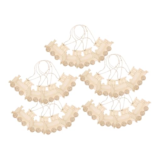 MAGICLULU 20 Stück Holz Zug Anhänger Unfertige Holzscheiben für Diy Bastelarbeiten Glatte Oberfläche zum Bemalen und Dekorieren für Partys und MAGICLULU 20 Stück Holz Zug Anhänger Unfertige Holzscheiben für Diy Bastelarbeiten Glatte Oberfläche zum Bemalen und Dekorieren für Partys und von MAGICLULU