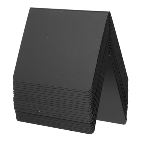 MAGICLULU 20 Stück Kleines Tafel-Tischschild Tischschilder kleine Tafelschilder Mini-Tafelschild Tafeletiketten Tafelschilder klein Kreidetafel-Schild Mini-Tafeln PVC Black von MAGICLULU