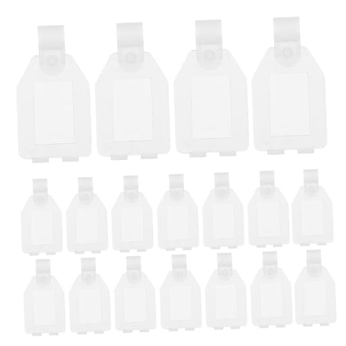 MAGICLULU 20 Stück Preisschild Inhaber Draht Einfach Name Supermarkt Etikettenhalter Halter für Werbeetiketten Halter für Werbeschilder Klassifizierungsschildhalter pp Transparent von MAGICLULU