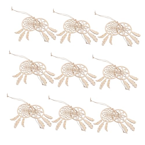MAGICLULU 20 Stück Teiliges Holz Dreamcatcher Bastelset Unvollendete Ornamente für Nachhaltige Holzdekorationen Einfache Montage Natürliche Ästhetik für Kreative Projekte MAGICLULU 20 Stück Teiliges Holz Dreamcatcher Bastelset Unvollendete Ornamente für Nachhaltige Holzdekorationen Einfache Montage Natürliche Ästhetik für Kreative Projekte von MAGICLULU