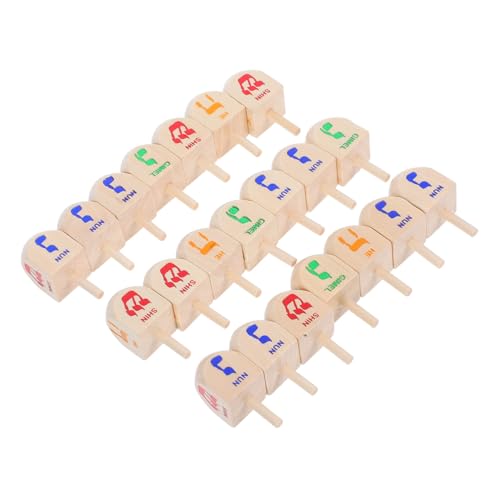 MAGICLULU 20 Stück Teiliges Holz Dreidel Chanukah Dreidels für Festliche Spiele Familienfeiern Klassenzimmeraktivitäten Traditionelle Handarbeit Natürliche Holzmaserung Lernspielzeug MAGICLULU 20 Stück Teiliges Holz Dreidel Chanukah Dreidels für Festliche Spiele Familienfeiern Klassenzimmeraktivitäten Traditionelle Handarbeit Natürliche Holzmaserung Lernspielzeug von MAGICLULU