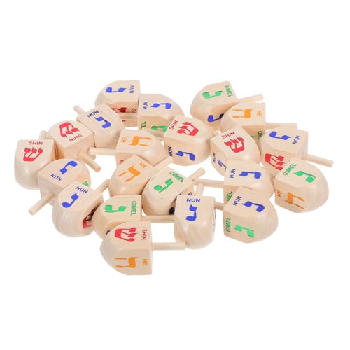 MAGICLULU 20 Stück Teiliges Holz Dreidel Chanukka Edukativ für Familienfeiern Klassenzimmeraktivitäten und Festliche Jüdische Dreidel Spiele MAGICLULU 20 Stück Teiliges Holz Dreidel Chanukka Edukativ für Familienfeiern Klassenzimmeraktivitäten und Festliche Jüdische Dreidel Spiele von MAGICLULU
