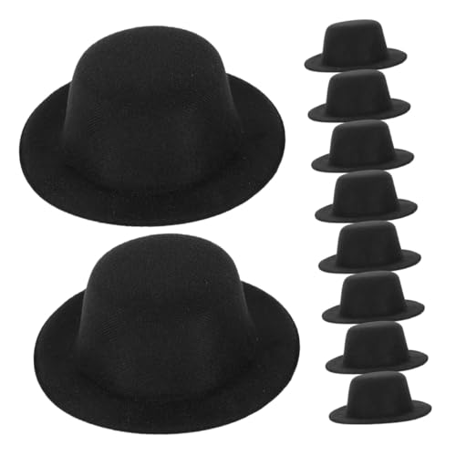 MAGICLULU 20 Stück Teiliges Mini Schwarze Filzhüte Miniatur Bastelarbeiten DIY weihnachtsdeko Puppenhüte Schneemann haarschmuck Vielseitige Party Figurenaccessoires MAGICLULU 20 Stück Teiliges Mini Schwarze Filzhüte Miniatur Bastelarbeiten DIY weihnachtsdeko Puppenhüte Schneemann haarschmuck Vielseitige Party Figurenaccessoires von MAGICLULU