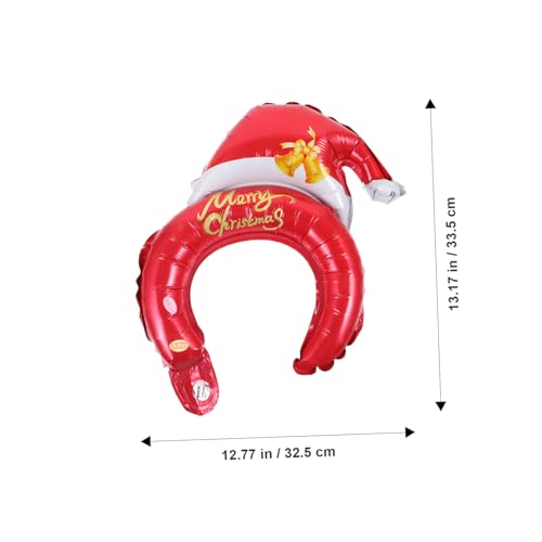 MAGICLULU 20 Stück Teiliges Weihnachts Party Aufblasbare Haarreifen mit Cartoon Design Aluminiumfolie Luftballon Haarbänder Festliche Kopfbedeckung für Erwachsene für Weihnachtsfeiern und MAGICLULU 20 Stück Teiliges Weihnachts Party Aufblasbare Haarreifen mit Cartoon Design Aluminiumfolie Luftballon Haarbänder Festliche Kopfbedeckung für Erwachsene für Weihnachtsfeiern und von MAGICLULU