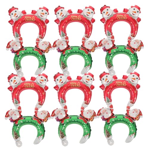 MAGICLULU 20 Stück Teiliges Weihnachts Party Stirnband aus Aufblasbaren Aluminiumfolie Ballons Kreative und Hautfreundliche Kopfbedeckung für Foto Requisite und Festliche Dekoration MAGICLULU 20 Stück Teiliges Weihnachts Party Stirnband aus Aufblasbaren Aluminiumfolie Ballons Kreative und Hautfreundliche Kopfbedeckung für Foto Requisite und Festliche Dekoration von MAGICLULU