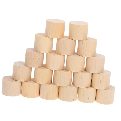 MAGICLULU 20 Stück unfertige Holzblöcke für das Handwerk klein Basteln Handwerksbedarf unvollendet Ding hohl unfertiger Holzblock Holzbrett für Handwerk Birke Brown MAGICLULU 20 Stück unfertige Holzblöcke für das Handwerk klein Basteln Handwerksbedarf unvollendet Ding hohl unfertiger Holzblock Holzbrett für Handwerk Birke Brown von MAGICLULU