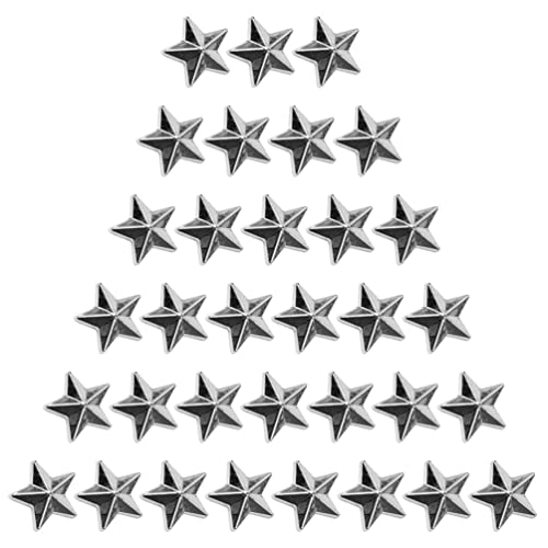 MAGICLULU 200 Stück Mini-Acryl-Flatback-Sterne Bunte Stern-Strasssteine Acryl-Strass-Stern-Verzierungen Für Schmuck Ohrringe Halskette Kleidung (Silber) von MAGICLULU