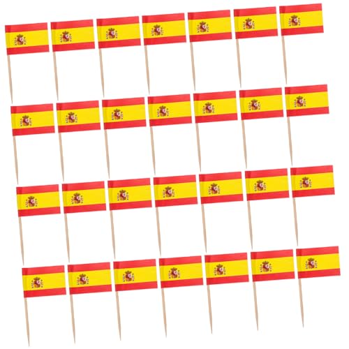 MAGICLULU 200 Stück Zahnstocher Flaggen Dekorative Cupcake Toppers mit Länderflaggen für Partys Hochzeiten und Feiern zu Verwenden Stabile und Festliche von MAGICLULU
