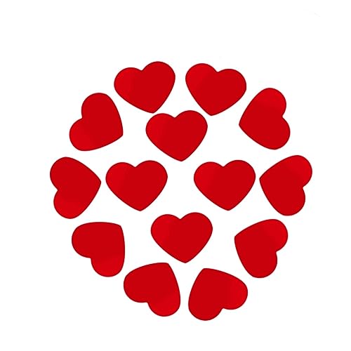 MAGICLULU 200Stücke Herz Pailletten Konfetti Tischdekoration Für Hochzeitsfeiern Rote Schimmernde Herzen Für Romantische Anlässe MAGICLULU 200Stücke Herz Pailletten Konfetti Tischdekoration Für Hochzeitsfeiern Rote Schimmernde Herzen Für Romantische Anlässe von MAGICLULU