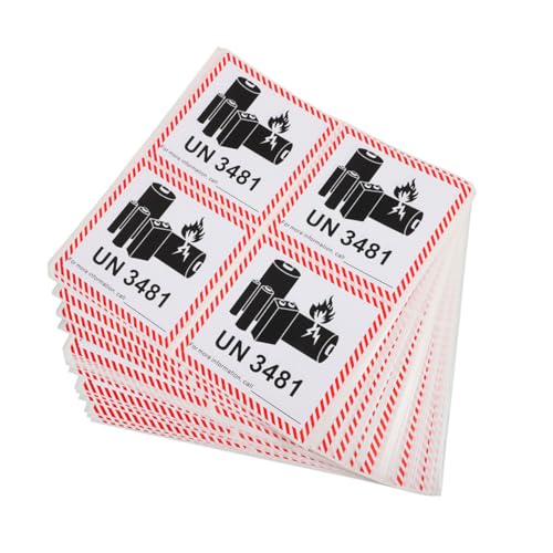 MAGICLULU 200pcs Lithium -ionen -batterie -transportwesen Warnbezeichnungen Kleber Aufkleber Für Den Versandbewegung MAGICLULU 200pcs Lithium -ionen -batterie -transportwesen Warnbezeichnungen Kleber Aufkleber Für Den Versandbewegung von MAGICLULU