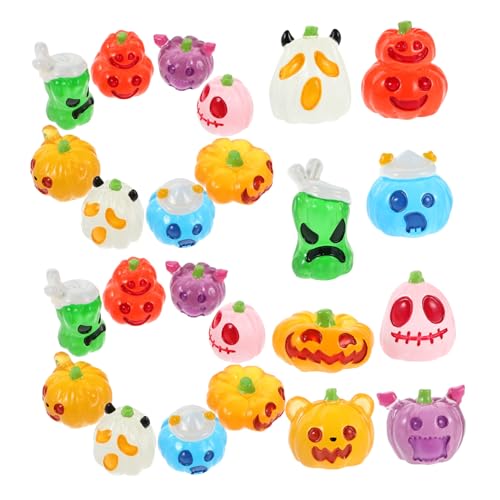 MAGICLULU 24 Stück Teiliges Halloween Miniatur mit Leuchtenden Geistern und Kürbissen Miniatur Halloween Dekorationen für Micro Landschaft Auto Dashboard und Party Resin Figuren mit MAGICLULU 24 Stück Teiliges Halloween Miniatur mit Leuchtenden Geistern und Kürbissen Miniatur Halloween Dekorationen für Micro Landschaft Auto Dashboard und Party Resin Figuren mit von MAGICLULU