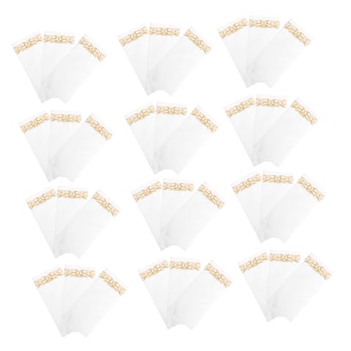 MAGICLULU 25 Stück Staubfreie Papierhandtücher hochzeit servietten party servietten Brown Bulk Square Servietten Leinenservietten Vor Partyversorgung Tischzubehör Staubfreies Papier Golden von MAGICLULU