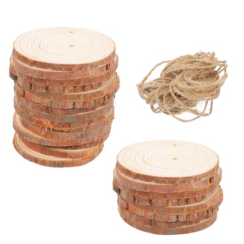 MAGICLULU 25 Stück Unbehandelte Vorgebohrte Kreise mit Jute DIY Dekoration für Hochzeiten Kunstprojekte und Bastelarbeiten Durchmesser MAGICLULU 25 Stück Unbehandelte Vorgebohrte Kreise mit Jute DIY Dekoration für Hochzeiten Kunstprojekte und Bastelarbeiten Durchmesser von MAGICLULU