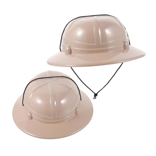 MAGICLULU 2St Abenteuerhut Rollenspiel-Hut Outdoor -Hut Kostümhut Requisiten für Partyhut Hut Cosplay Kinderhüte Hutdekoration mit Dschungelmotiv Bühnenleistungskappen Plastik Beige MAGICLULU 2St Abenteuerhut Rollenspiel-Hut Outdoor -Hut Kostümhut Requisiten für Partyhut Hut Cosplay Kinderhüte Hutdekoration mit Dschungelmotiv Bühnenleistungskappen Plastik Beige von MAGICLULU